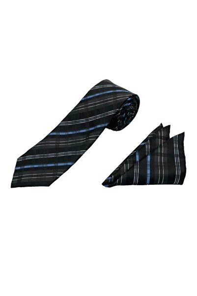 Brianze Първокласен комплект от 2 дървени носни кърпи с вратовръзка в кутия