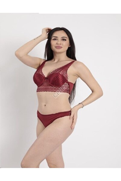 arona lingerie Arona Yarım Destekli Fille Modelli Sütyen Takımı