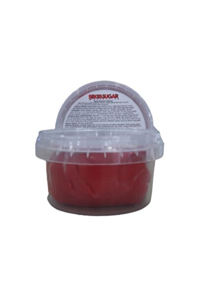 ŞEKER & SUGAR Şeker Sugar Kırmızı Pasta Süsleme Hamuru 200 gr