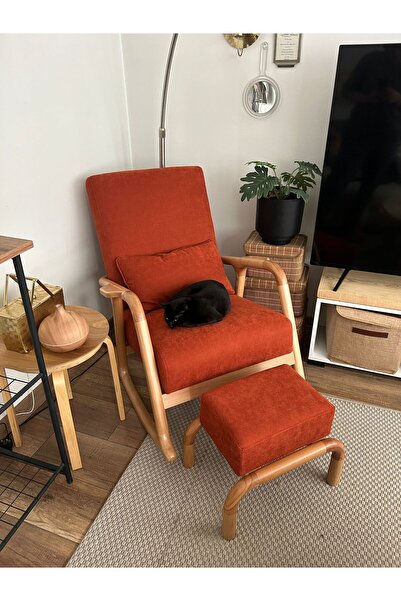 NOSSO HOME Sallanan Koltuk, Emzirme Koltuğu, Tv Koltuğu Lotus Ahşap