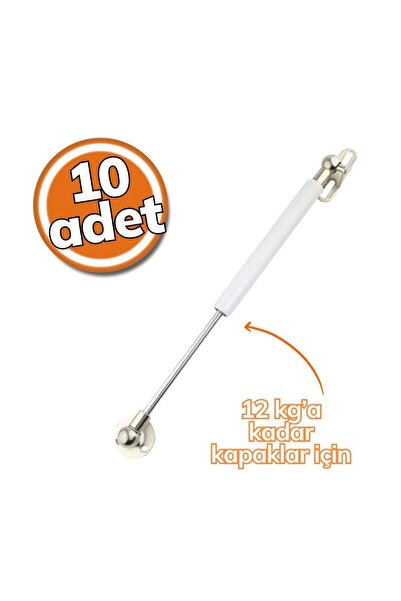 SAMET Gazlı Piston 120 Newton Beyaz 10'lu Set
