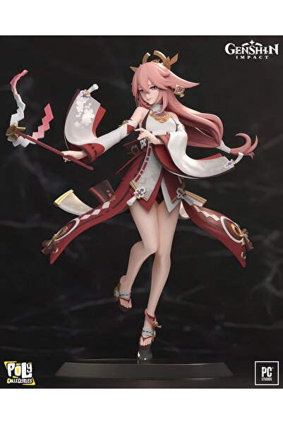 Genshin Impact Yae Miko Figürü - Anime Ve Oyun Severler Için Harika Hediye | ...