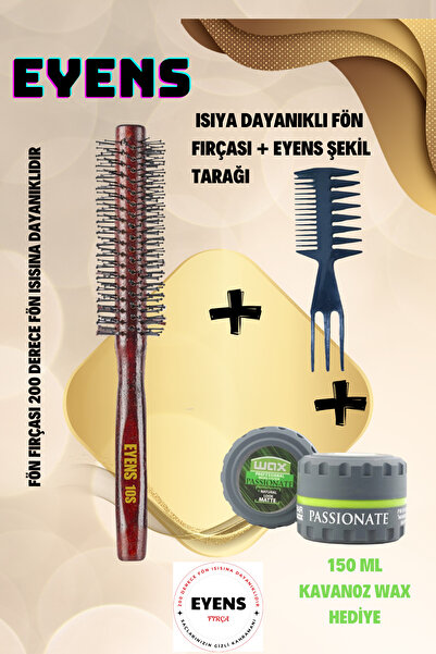 EYENS Set de pieptene profesional pentru bărbați de 150 ml - 2 bucăți de ceară pentru borcan cadou