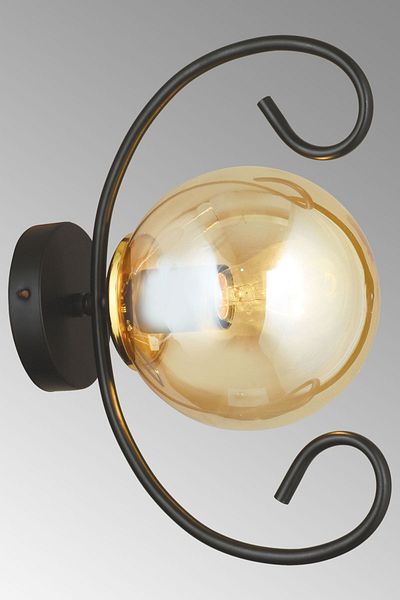 SONSUZ AYDINLATMA&AVİZE Black Violet Honey Glop Glass Modern Sconce