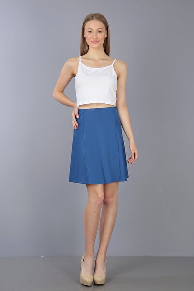 Kallisto Fustă albastră Sukuba lungime mini