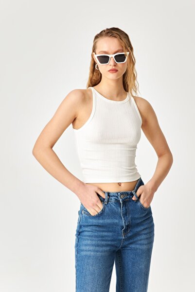 Kallisto Πλεκτό εσώρουχο με λευκό ριμπ γιακά