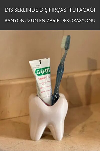 Nosa Mall Θήκη οδοντόβουρτσας σε σχήμα δοντιού |   Λευκή θήκη οδοντόβουρτσας ...