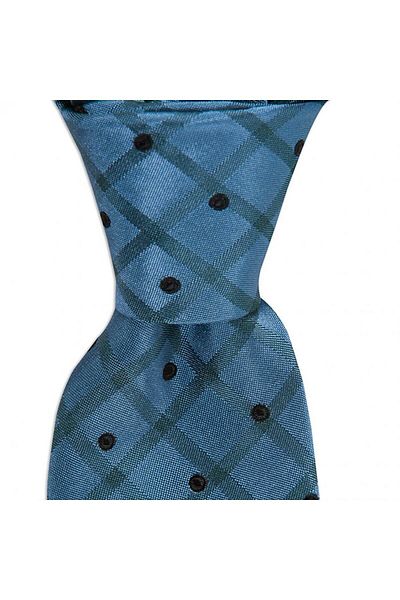 1001 Kravat Men's Green Patterned 8 cm Wide Silk Tie