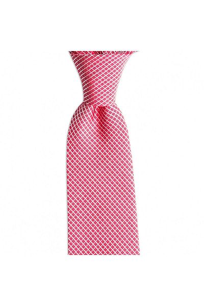 1001 Kravat Salmon Color Patterned 8 cm Wide Silk Tie