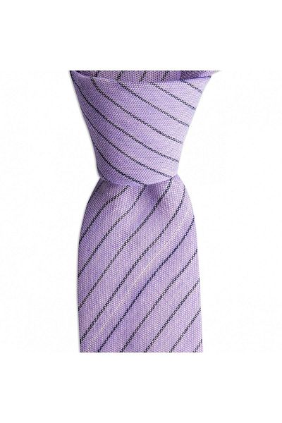 1001 Kravat Lilac Colored 6 cm Wide Cotton Tie