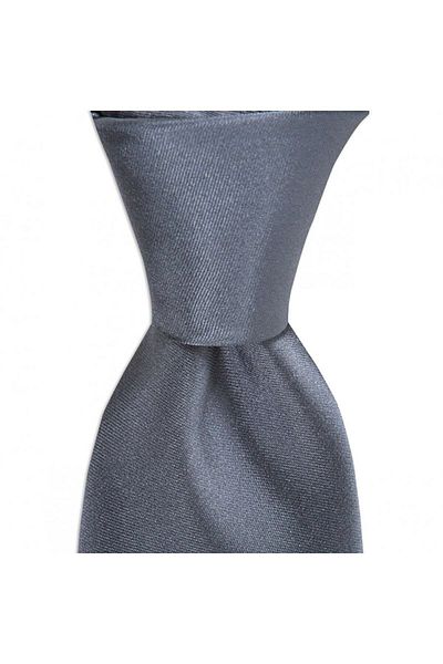 1001 Kravat Gray Colored Satin 7.5 cm Wide Silk Tie