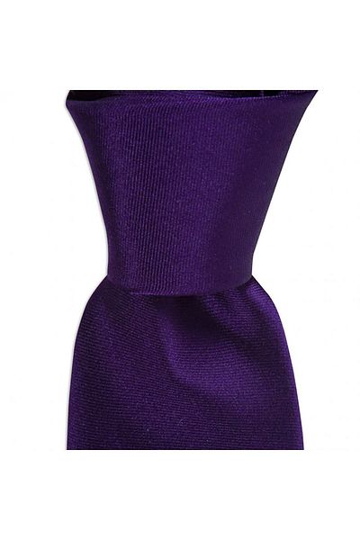1001 Kravat Men's Purple Colored Satin 7.5 cm Wide Silk Tie