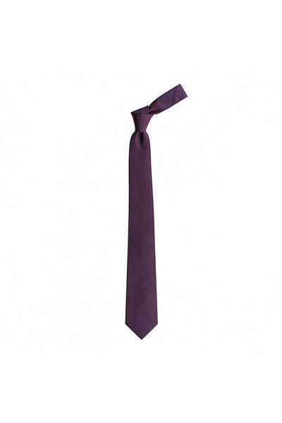 1001 Kravat Burgundy Colored 7 cm Wide Silk Tie