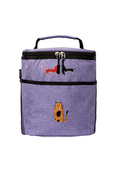 Biggdesign Lila Kühltasche – 10 Katzen