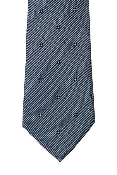 1001 Kravat Navy Blue Patterned 8 cm Wide Tie