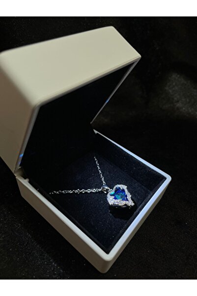 Çelik قلادة تنين على شكل قلب - هدية خاصة مع صندوق إضاءة