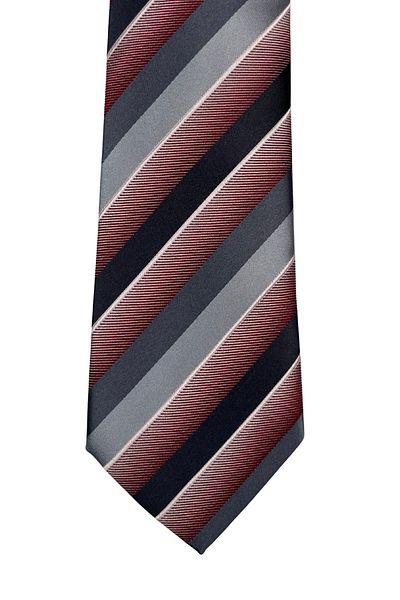 1001 Kravat Red Striped 8 cm Wide Tie