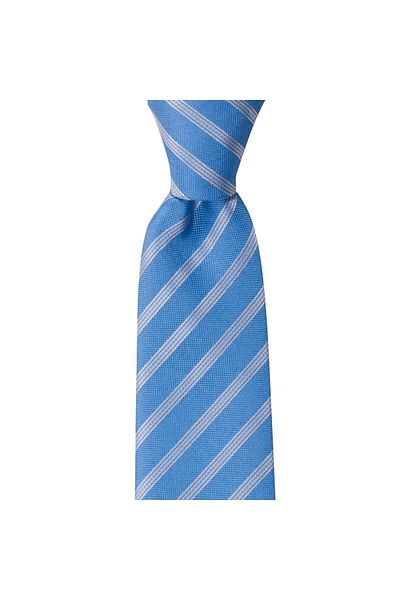 1001 Kravat Blue Striped 8 cm Wide Tie