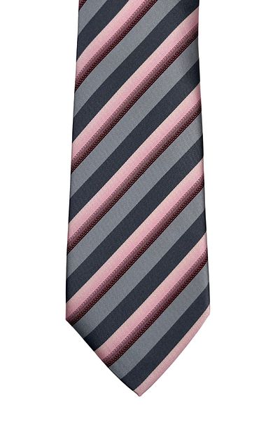 1001 Kravat Pink Striped 8 cm Wide Tie