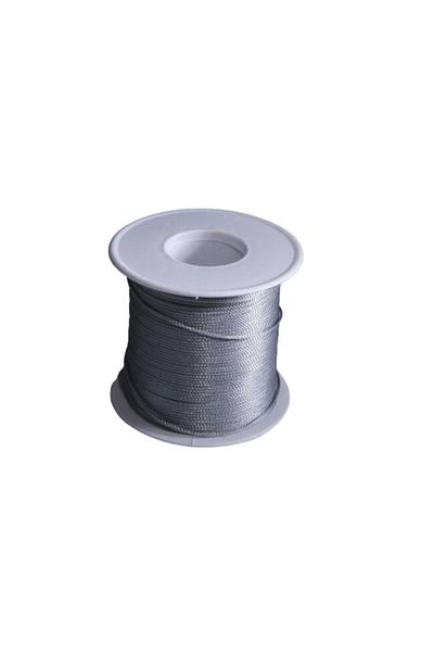 Eskişehir hobi sanat 100 Meters Silver Gray Parachute String Necklace and Bracelet Set - 1 Mm