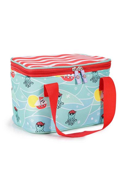 Milk & Moo Milk&Moo Lunchbox, Lunchtasche Brotdose Kühltasche Türkis/rot