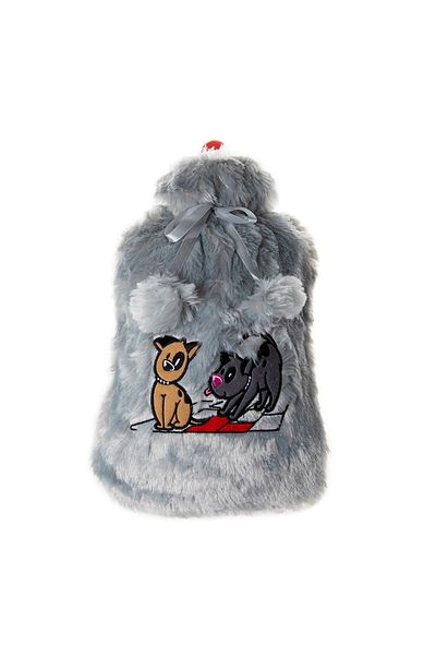 Biggdesign Hunde Wärmflasche, 2L, Grau