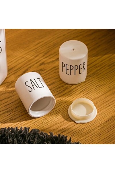 LC Waikiki Baskılı Seramik Tuzluk ve Biberlik