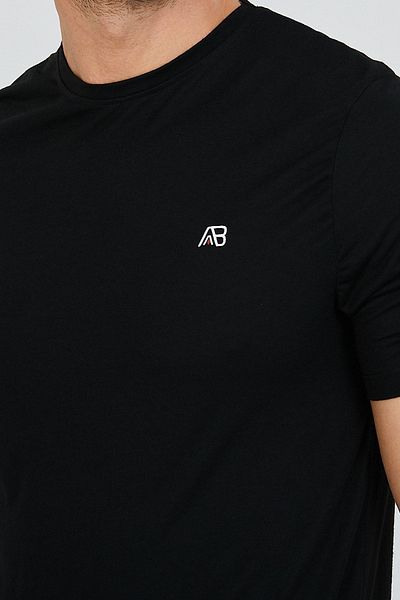 Kallisto Ανδρική Περιορισμένη Έκδοση - Μαύρο T-Shirt από βαμβακερό λαιμόκοψη