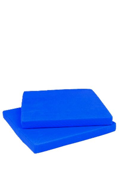 Elyaf Sepeti 2 Pieces Waterproof Covered Sponge Chair Cushion 40x40 Saks Blue
