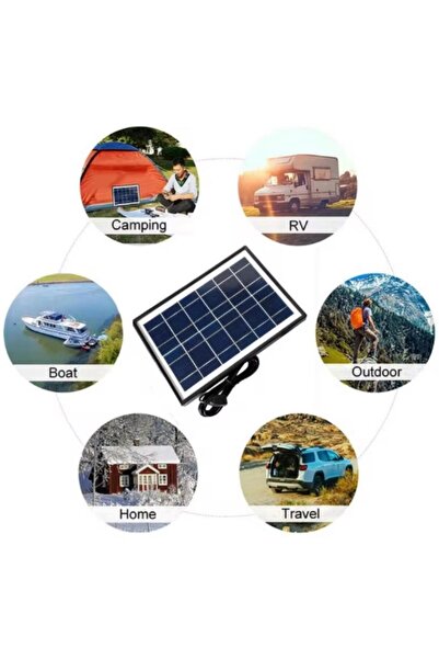 GoldSilver 8Watt Taşınabilir Güneş Paneli Telefon Şarj Güç Kaynağı