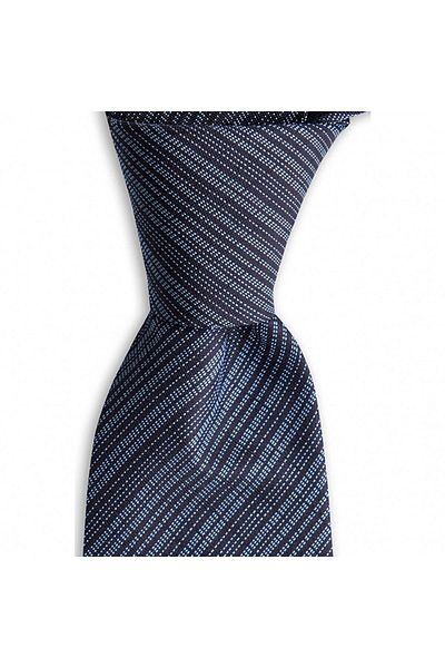 1001 Kravat Dark Navy Patterned 8 cm Wide Silk Tie