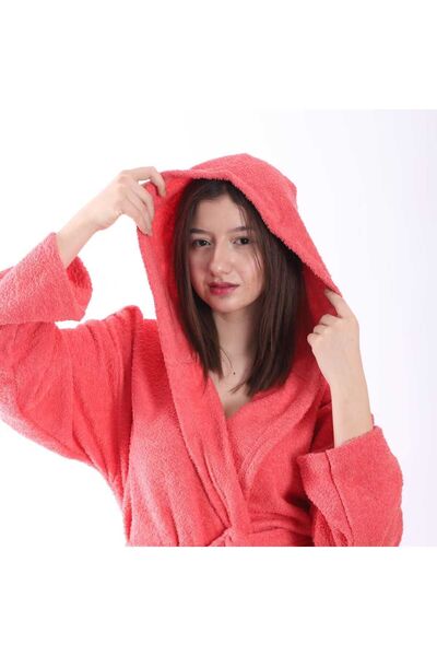 Lavin size adult wide mold hooded large bathrobe