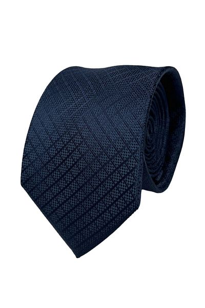 1001 Kravat Navy Blue Thin Tie Men