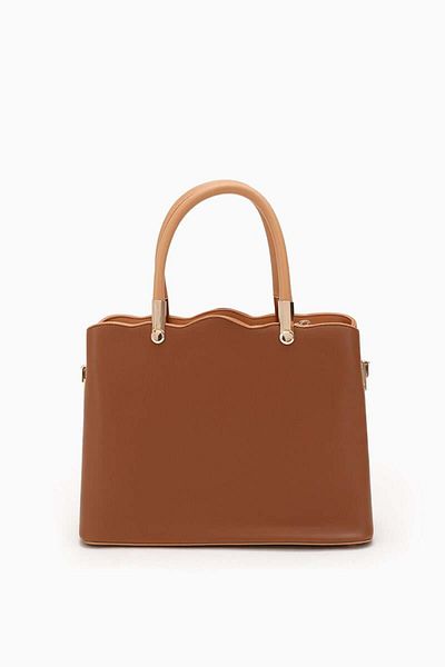 Levidor Stylish Handbag with Tan Placket and Closure