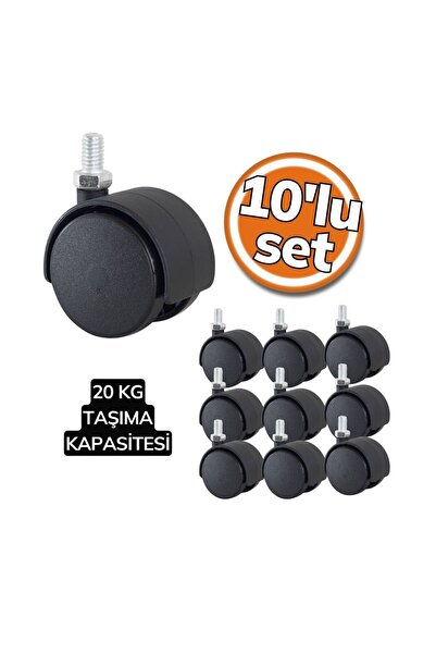 BURAK TEKER Burak 0501 Mps Civatalı Tekerlek - Siyah 10'lu Set