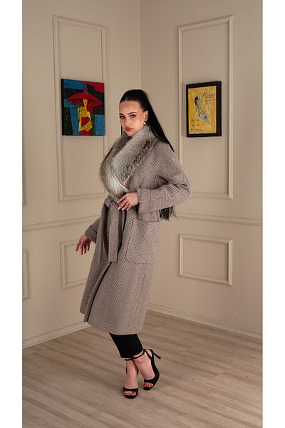 KENT Модел халат - с колан на талията и капитониран, 32413-BL-Ş-N