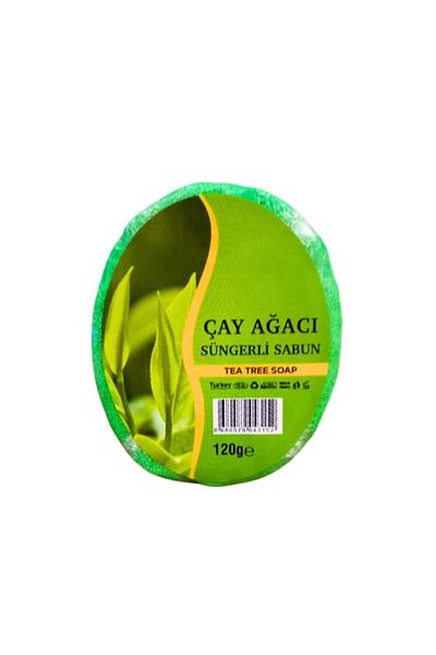 Karşı Köyden Natural Sponge Soap with Tea Tree Extract, Natural Sponge Soap