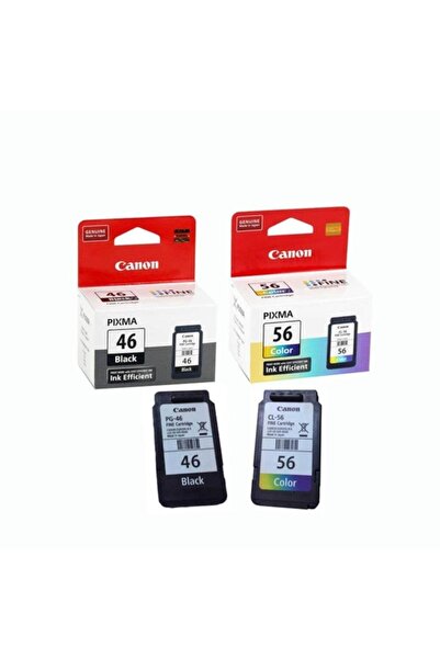 Canon Pg-46-cl-56 | E414-404-484-474 Renkli Orjinal Kartuş Seti