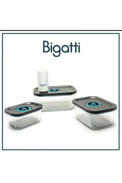 Bigatti NORRIS 4-PIECE VACUUM STORAGE BOWL SET BLACK