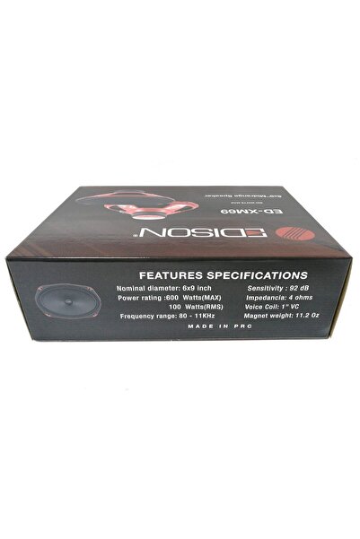 Edison Edison Ed XM69 Oval Midrange Oto Hoparlör 600W Maksimum 100W RMS