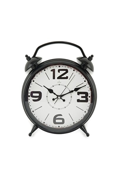 Genel Markalar Şık 31 cm Siyah Dekoratif Masa Saati D-300-3