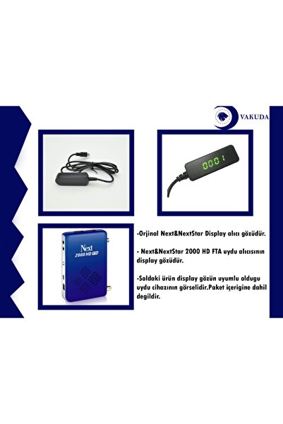 NEXT NEXTSTAR Next 2000 Hd Fta Display Alıcı Göz
