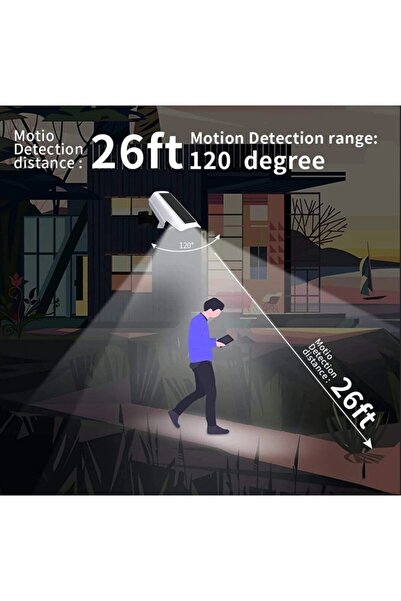 ALKESE Güneş Enerjili Solar 77 Led Hareket Sensörlü Kumandalı Caydırıcı Sahte Kamera