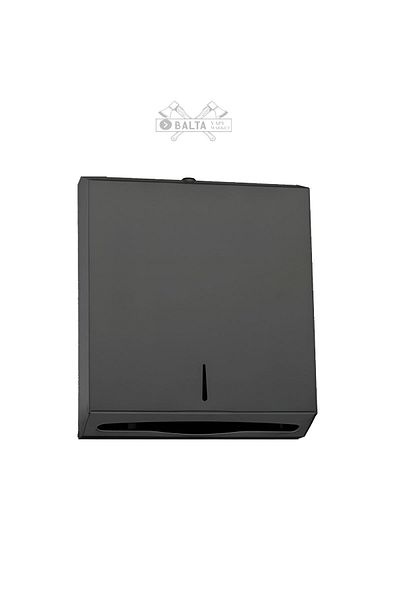 Maxiflow Θήκη για χαρτοπετσέτα Z Fold 400 Wc Διανομέας χαρτιού Μαύρο Z Fold 400 Θήκη για χαρτοπετσέτες Επιτοίχια