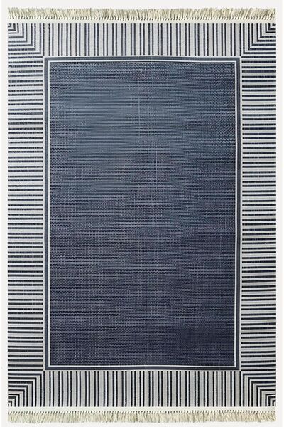 kilim home سجادة قطنية 11 سجادة قاعدة منسوجة مزخرفة بنمط هندسي قابلة للغسل با...