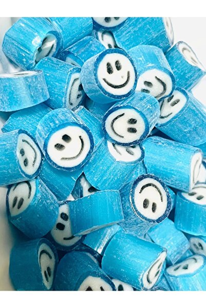 ŞEKERCİYAŞAR Mavi Gülenyüz Desenli Lolly Akide Şeker 100 Gr