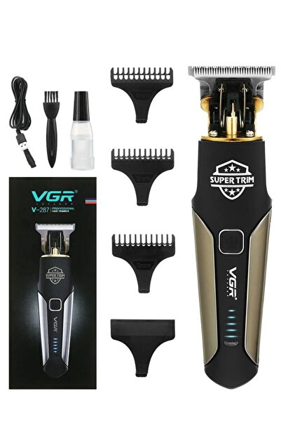 VGR V-287 Paslanmaz Çelik T Jiletleriyle Sıfır Tıraş Imkânı Şarjı Dayanıklı Profesyonel
