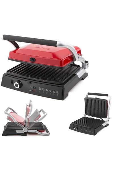 King K 462 Grillmaster Izgara Tost Makinesi Çift Plaka Kullanım 6 6 Dilim 2000w