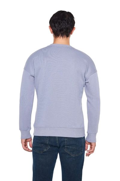 LEON ONE Ανδρικό φούτερ - Μπλε, Χρώμα, Basic Regular Fit