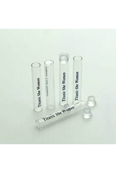 FERDEN FERDA 50 ADET BOŞ CAM PARFÜM NUMUNE ŞİŞE, 1 ML, TIPALI, BASKILI, ŞEFFAF